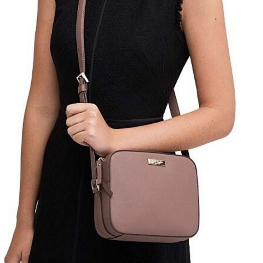 Kate Spade Newbury Lane Cammie Crossbody Bag in Rose Dust Saffiano Leather NWT - Picture 4 of 5